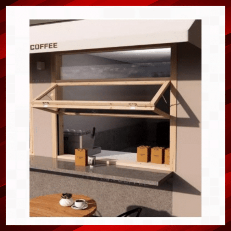 Folding Vertical Window Fitting 7907 S-C 30kg 2 Panel 1.2 Mtr