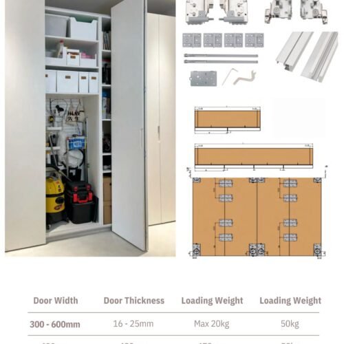 Wing Line 7760 X Folding Fitting 2 Door System