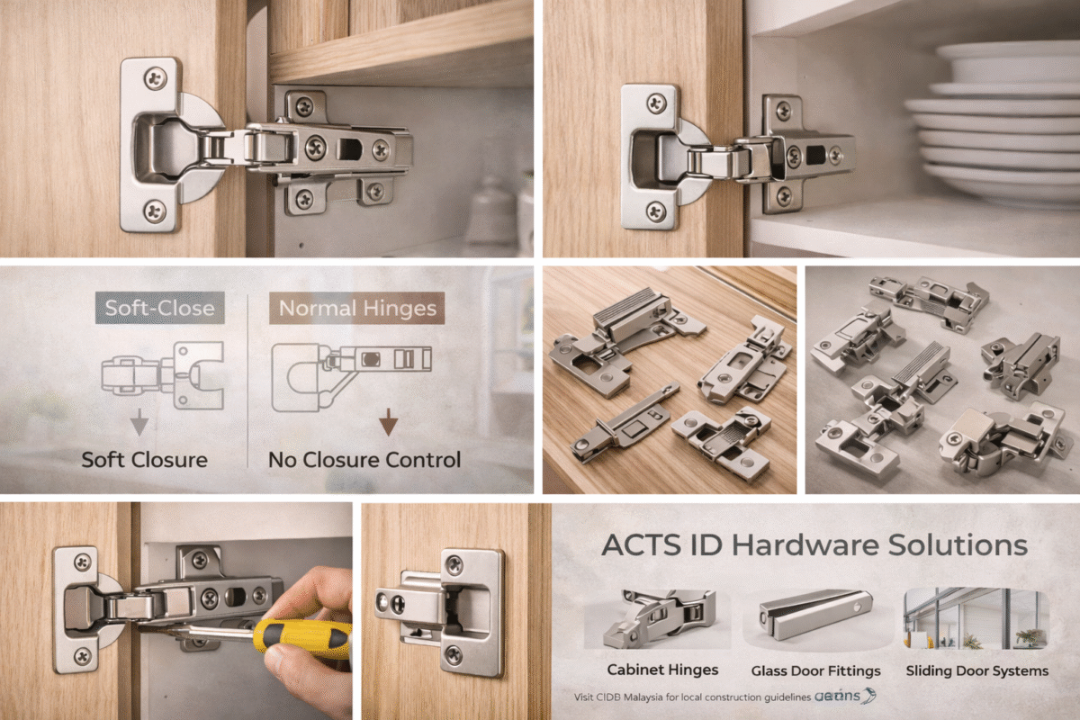 Soft Close Hinge Malaysia vs Normal Hinges Buying Guide 2026