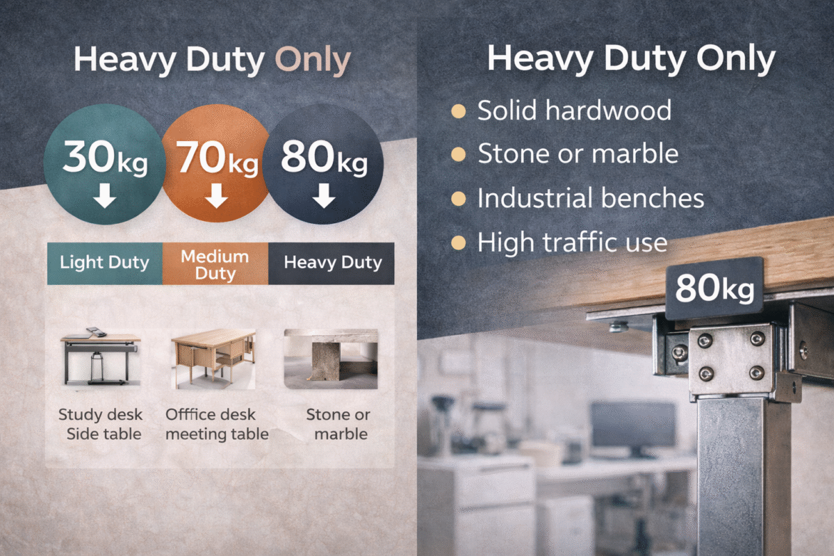 Furniture Fittings Load Capacity