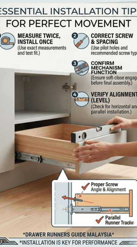 Drawer runners guide in Malaysia- 01 - Acts-Id Furniture Hardware