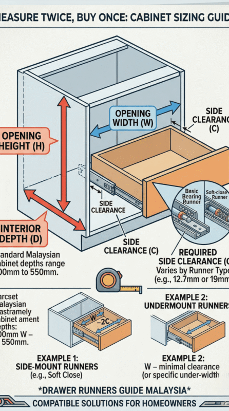 Drawer runners guide in Malaysia Acts Id Furniture Hardware
