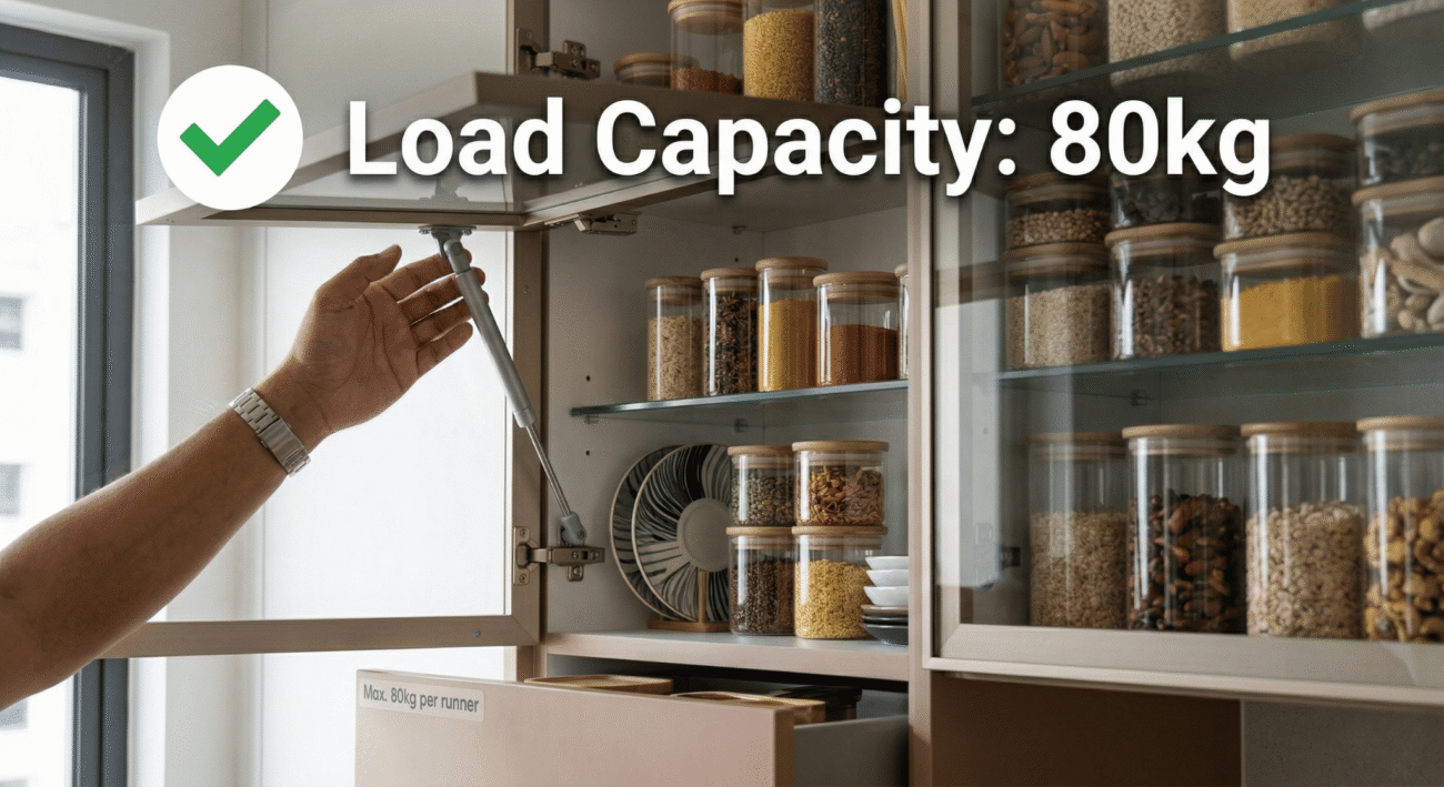 Kitchen Cabinet load capacity - Acts-Id Furniture Hardware