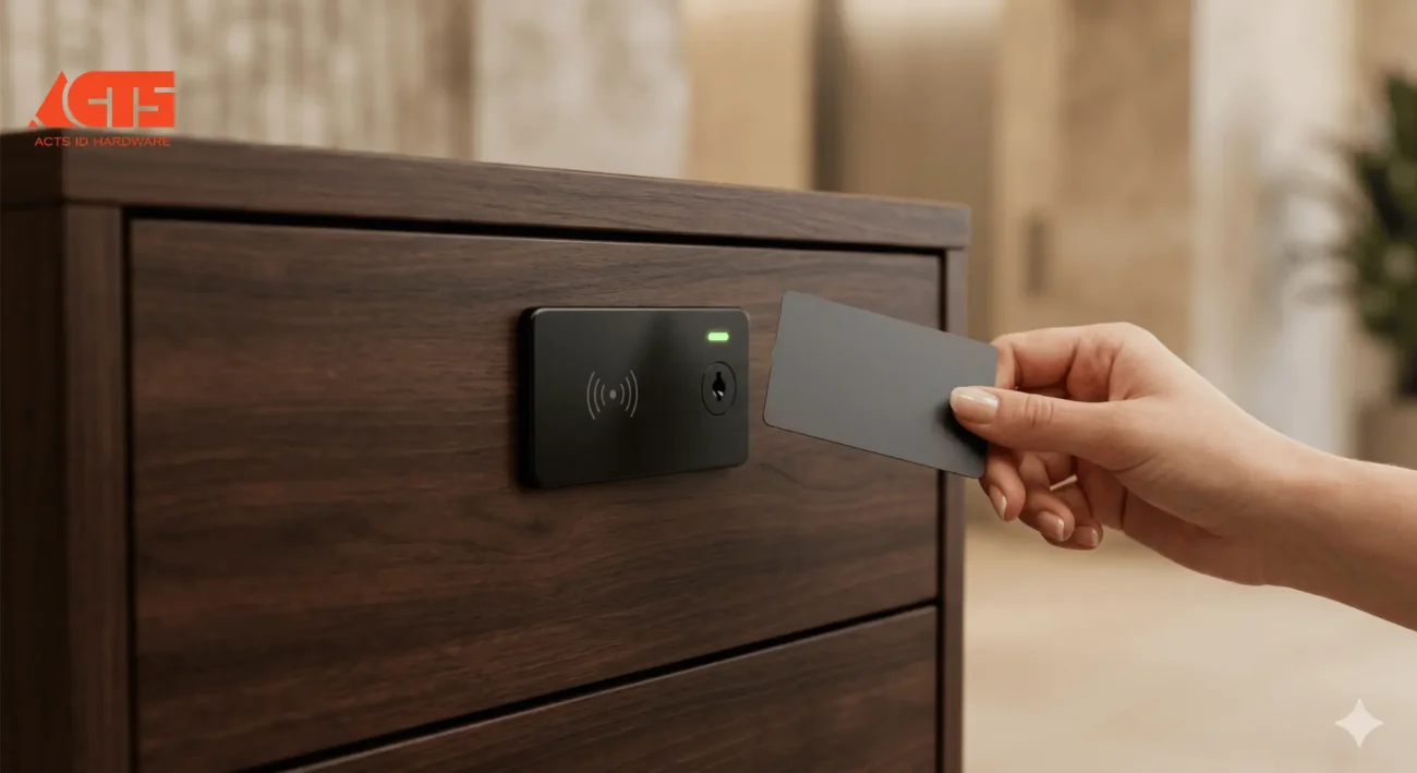 RFID electronic furniture lock Malaysia — keyless cabinet lock with card access