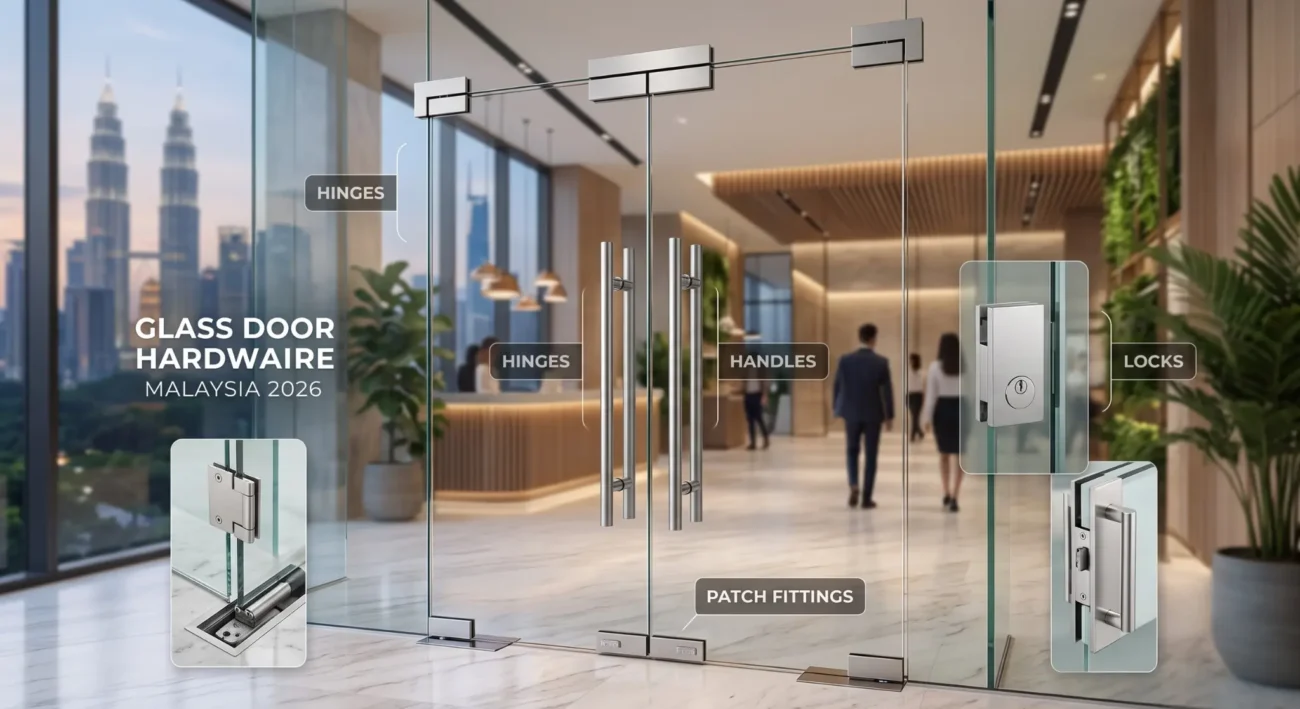 Glass Door Hardware Malaysia 2026 — Hinges, Handles, Locks & Patch Fittings Guide- Acts-Id Furniture Hardware
